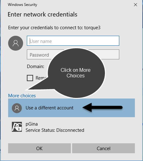 Accessing torque3 in the library requires changing the credentials used to connect to the server