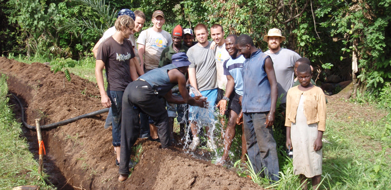 Engineers Without Borders working in Africa