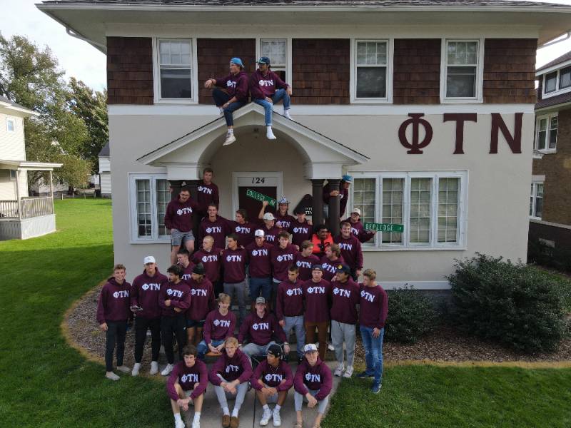 The men of the Phi Tau Nu fraternity