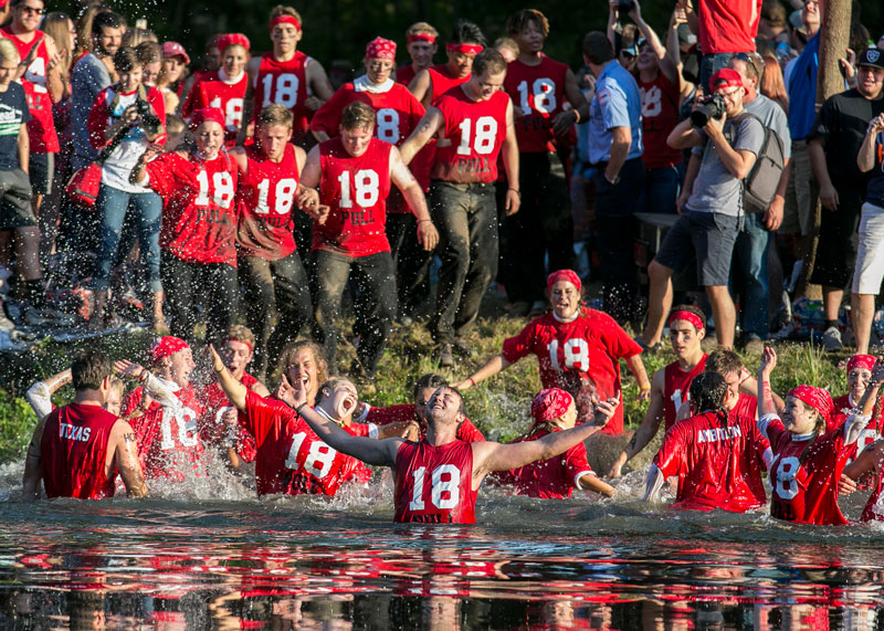 Even Year celebrating their win in Black River